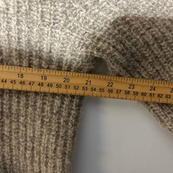 Vintage Winona Knits Full Zip Tan Chunky Cable Knit Sweater Women’s Size 2XL - Picture 5 of 8